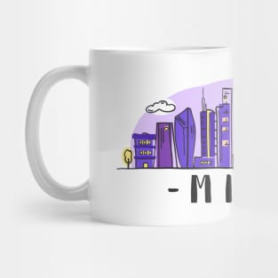 Milan Italy Skyline Mug